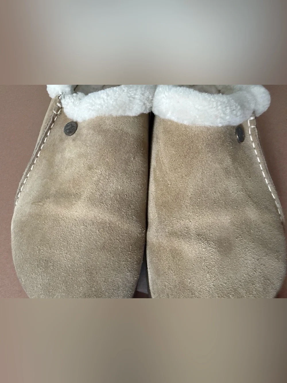 Birkenstock Zermatt Premium Clogs Slippers Shearling Size 42/ M9 /L11 Mink Suede